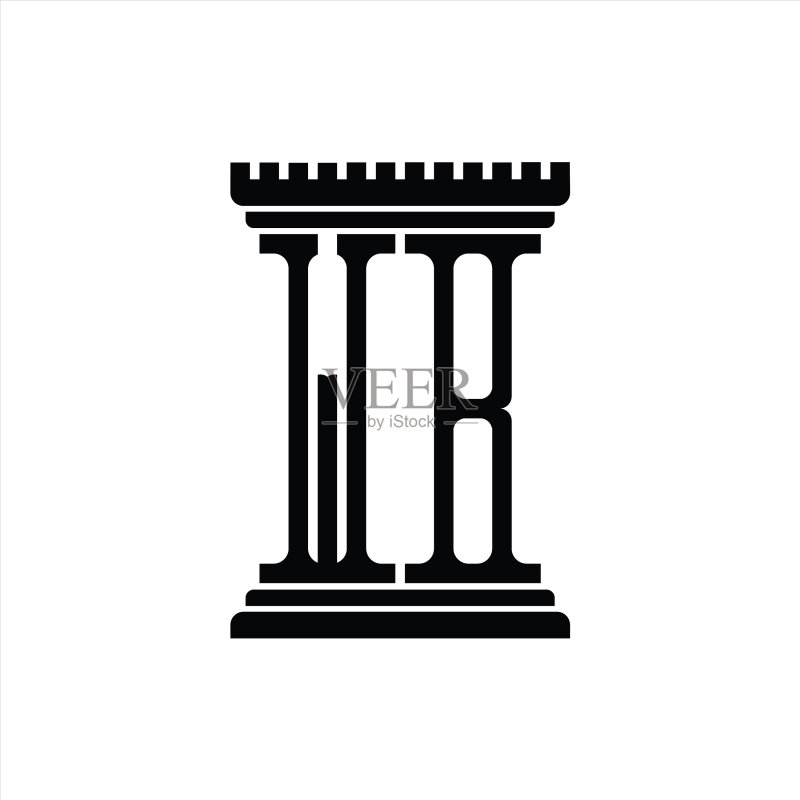 WB标志柱形设计模板图标素材