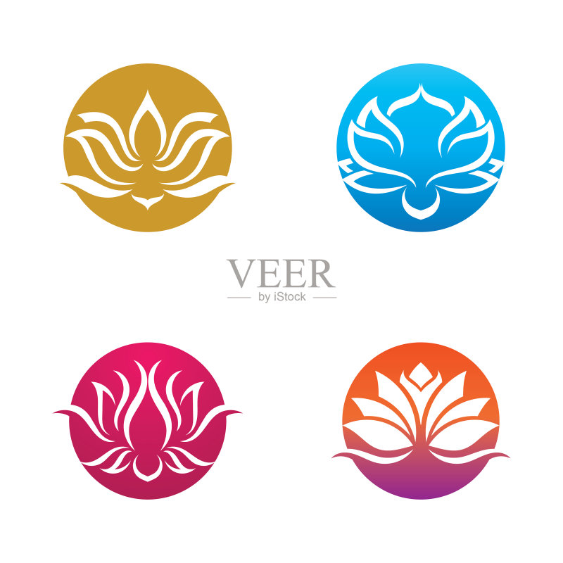 莲花设计Logo模板图标素材