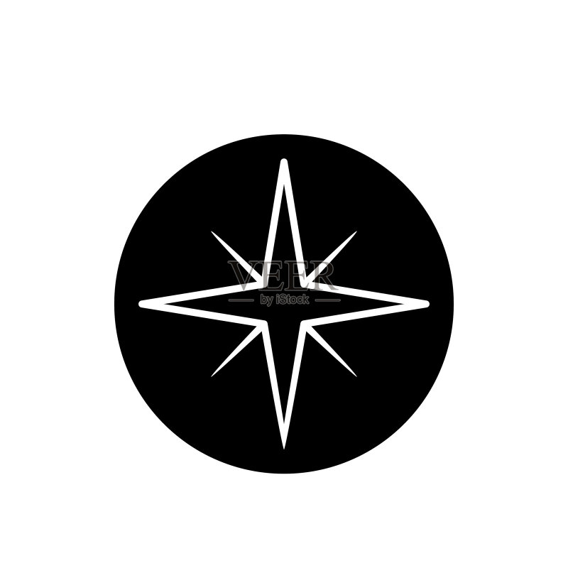 指南针图标图案图标素材