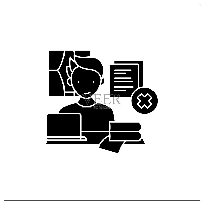 远程办公 Glyph 图标图标素材