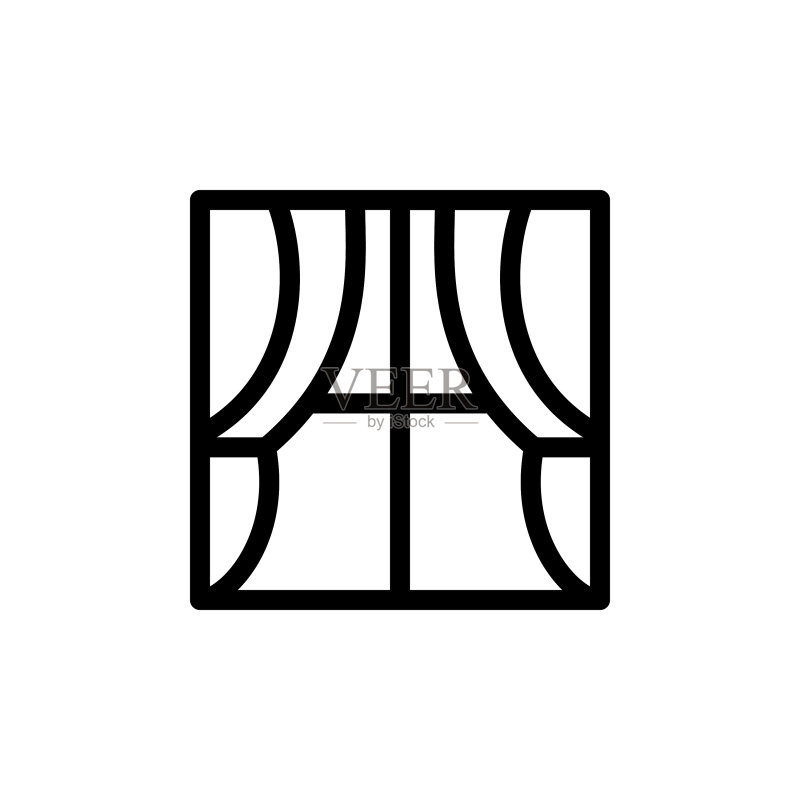 窗帘图标素材