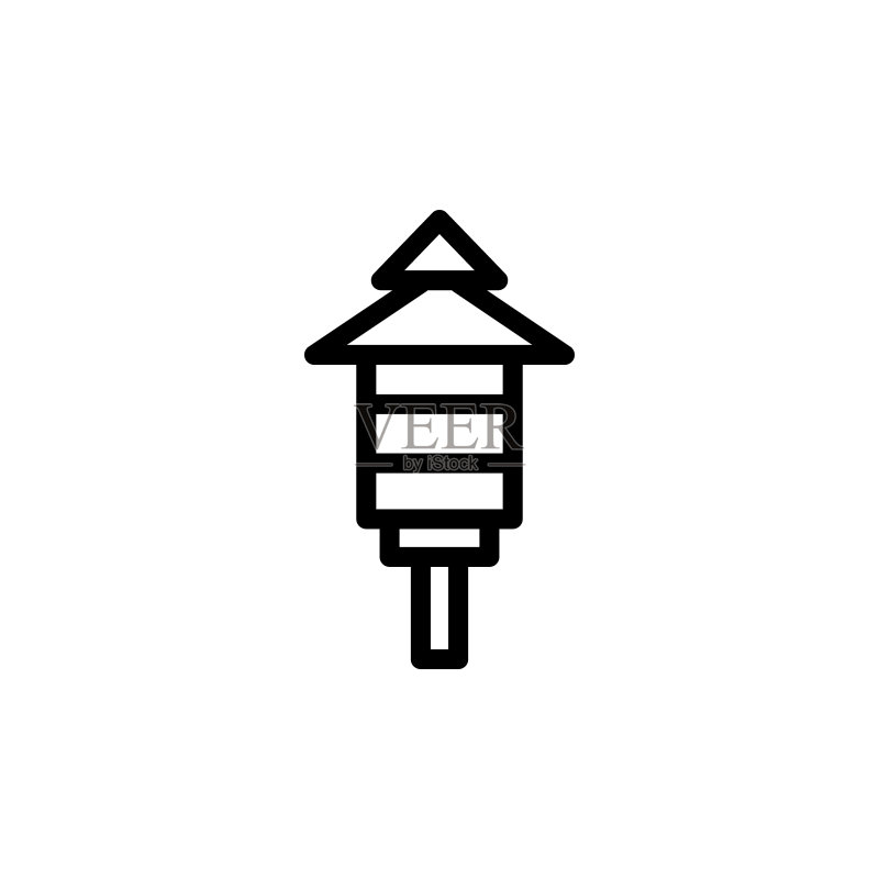 花园灯图标素材