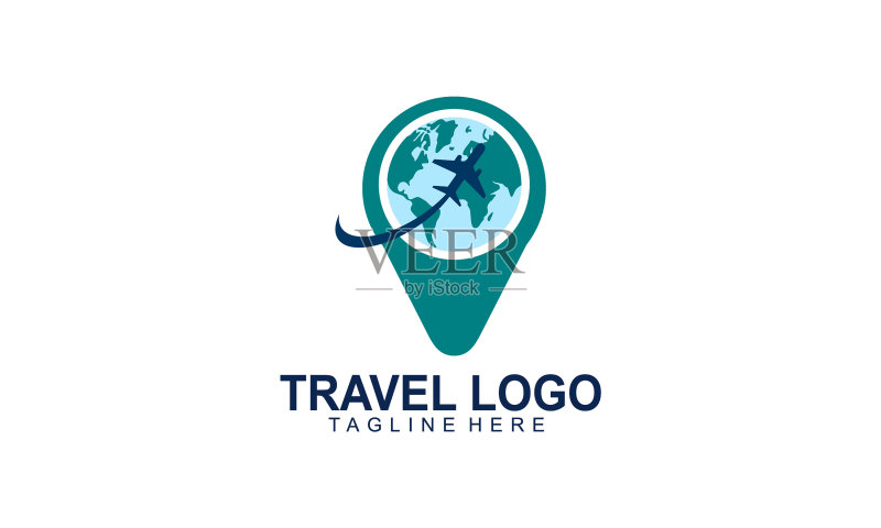 商业旅行logo设计概念图标素材