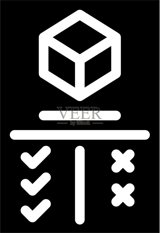 生产分析加减符号Glyph图标图标素材
