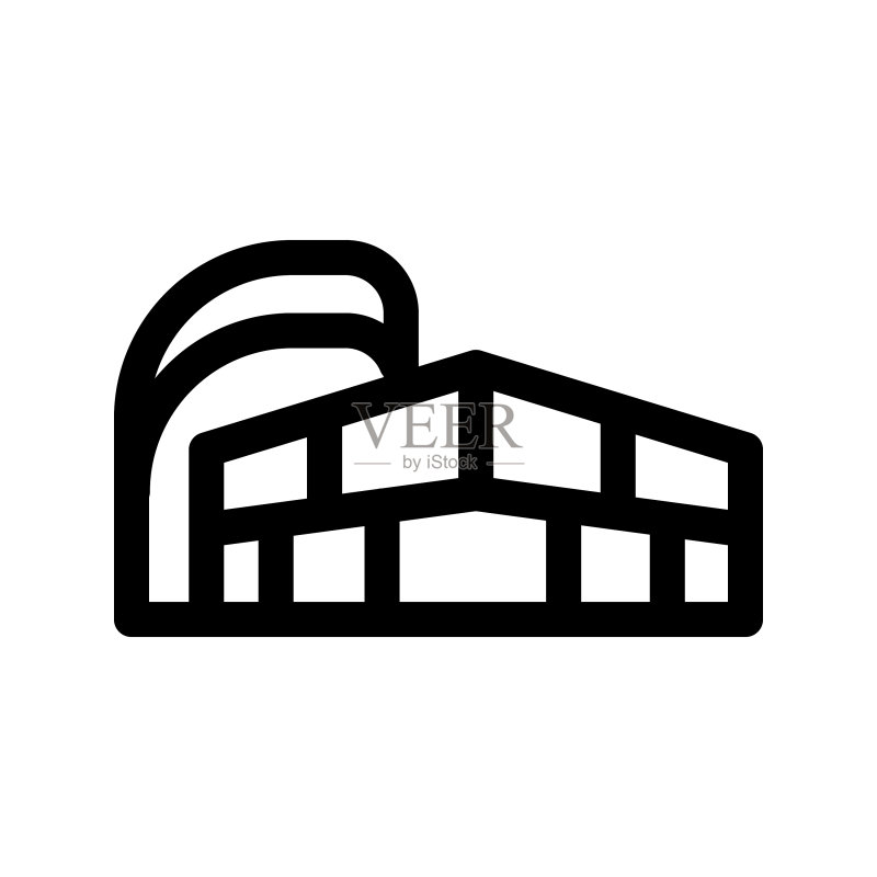购物中心建筑图标图标素材