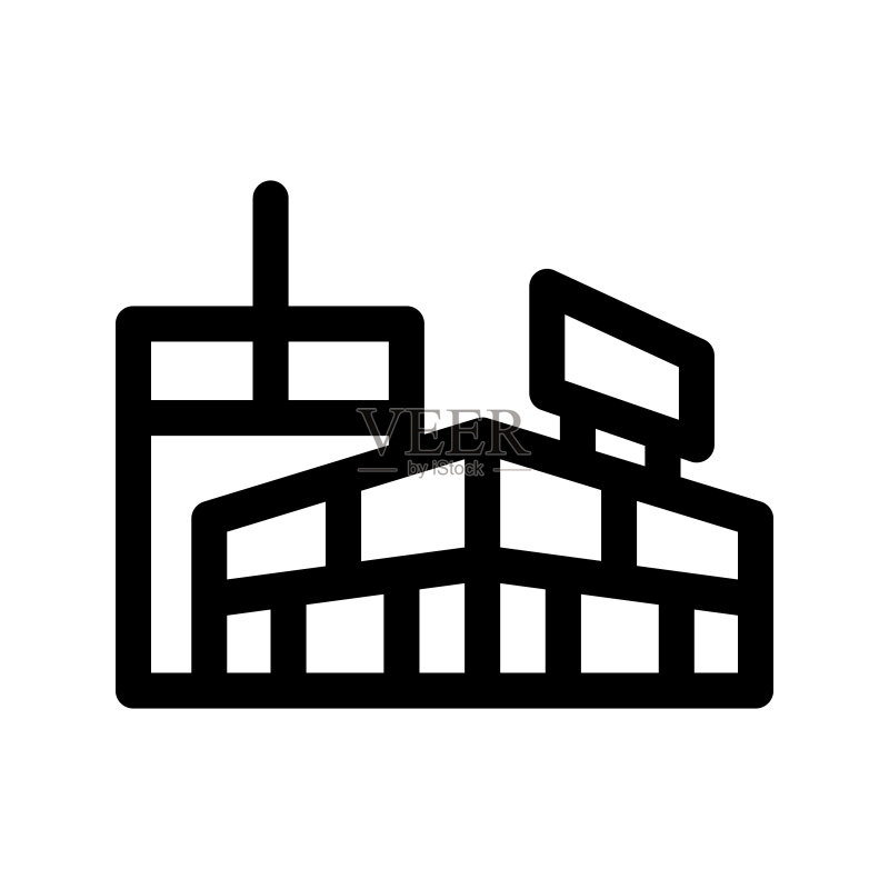 购物中心建筑图标图标素材