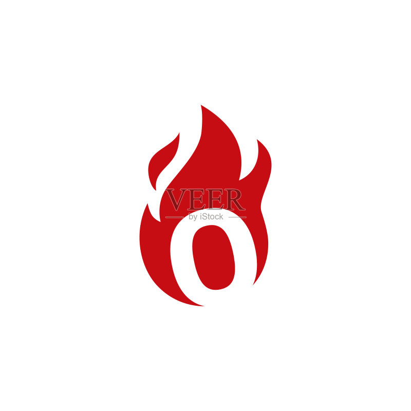 数字0火焰标志图标图标素材