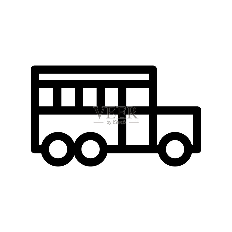 公共汽车图标素材