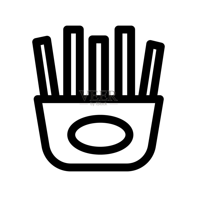 炸薯条图标素材
