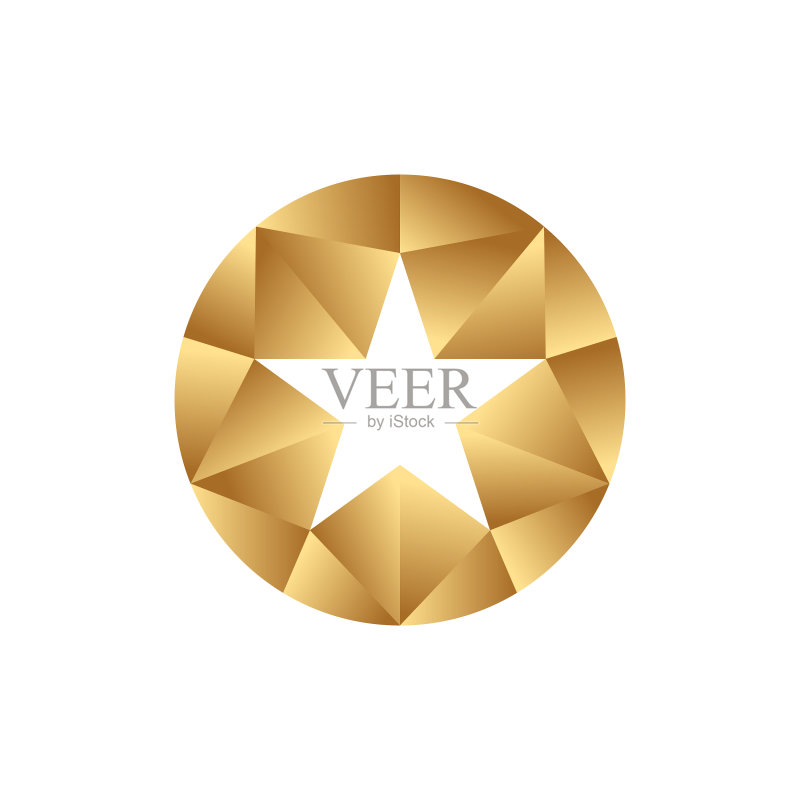 抽象星星标志图标设计模板图标素材