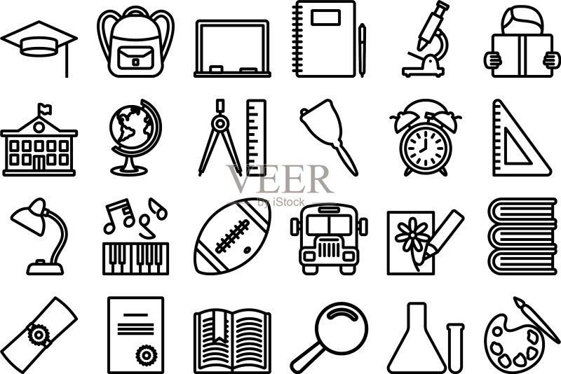 学校图标设置图标素材