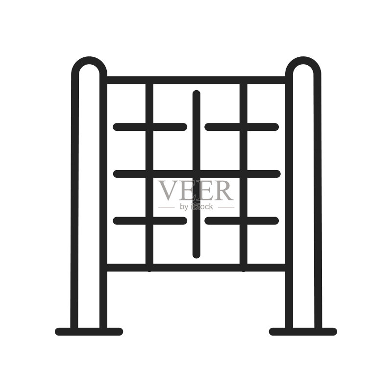 儿童攀爬绳网单色图标图标素材