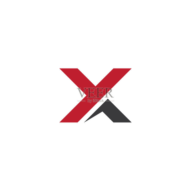 字母X图标素材