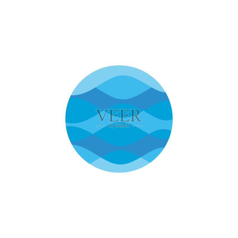 水波浪图标设计图标素材
