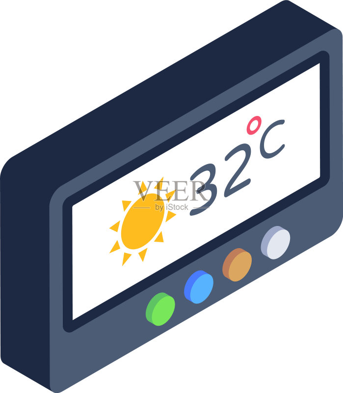 智能天气设备图标素材