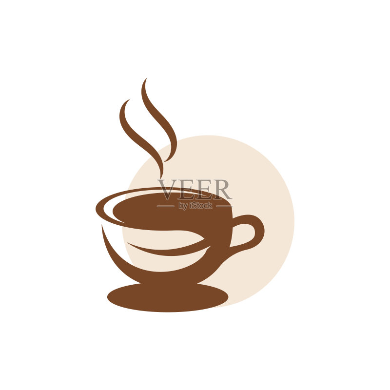 咖啡杯logo模板图标素材