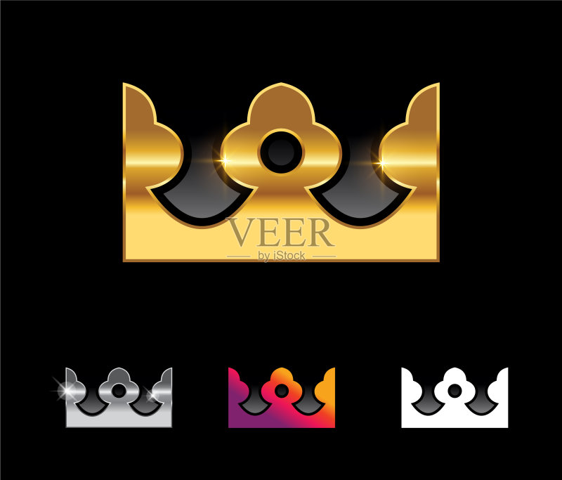 金色皇冠标志图标素材