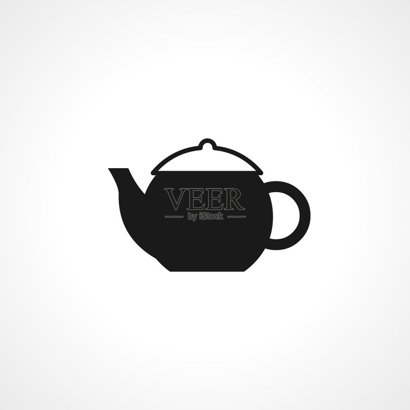 茶壶图标:茶壶水壶简约风格图标素材