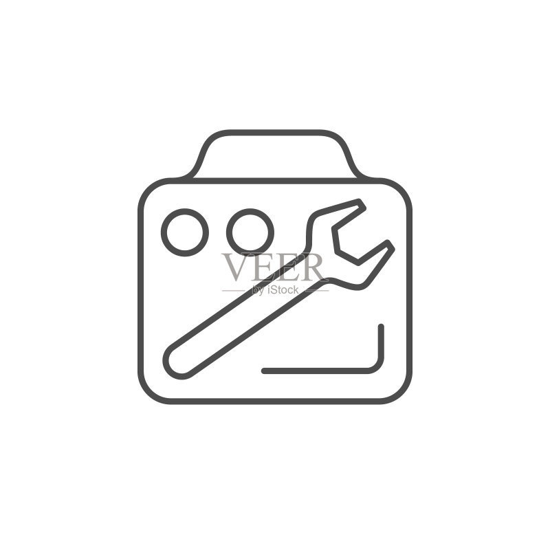 工具箱线条轮廓图标图标素材
