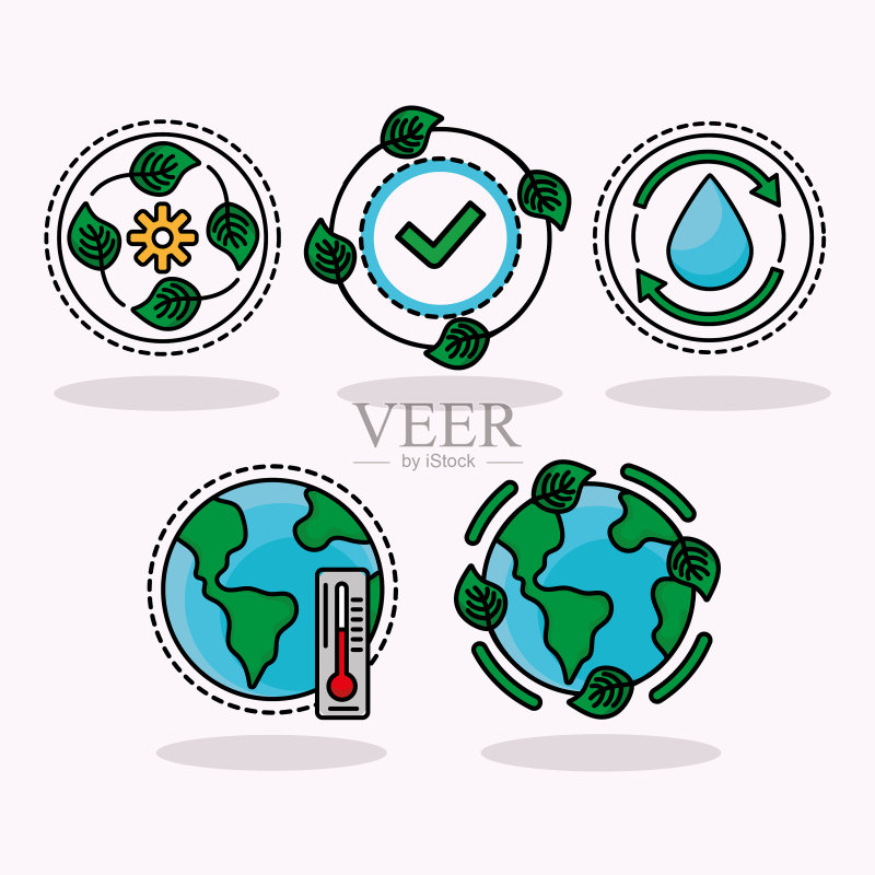 生态五图标图标素材