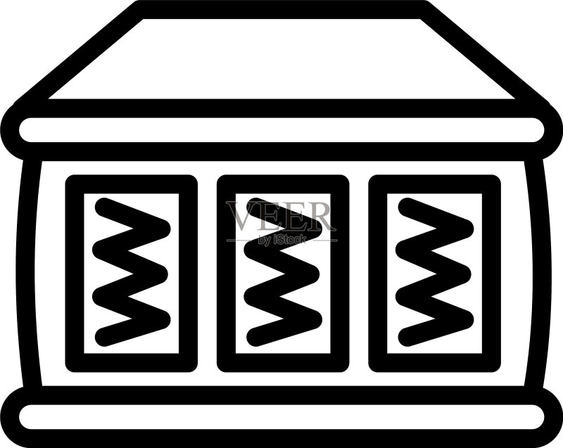 床垫层图标轮廓样式图标素材