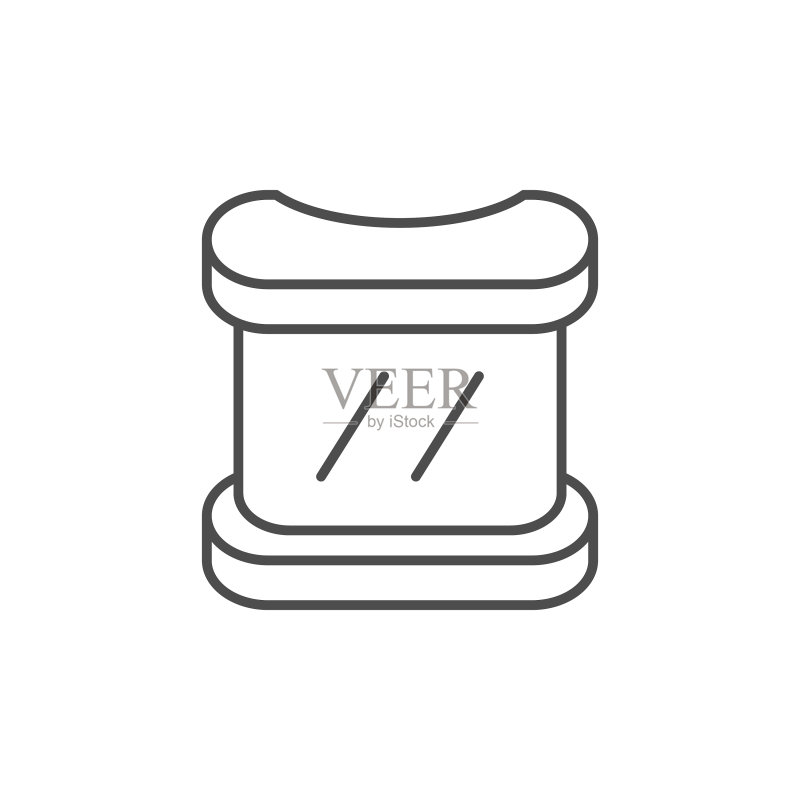 促销展台线条轮廓图标图标素材