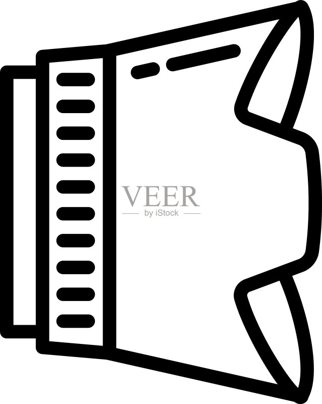 塑料镜头罩轮廓风格图标图标素材