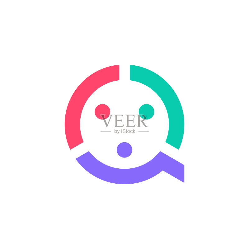 字母Q人物团队家庭Logo图标图标素材
