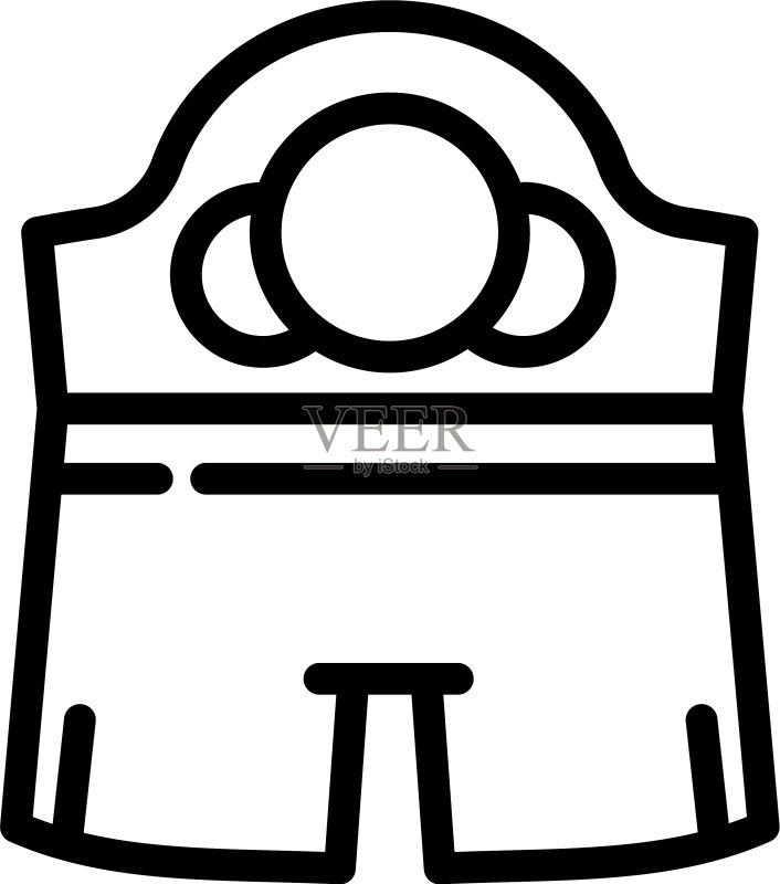 拳击服饰图标轮廓样式图标素材