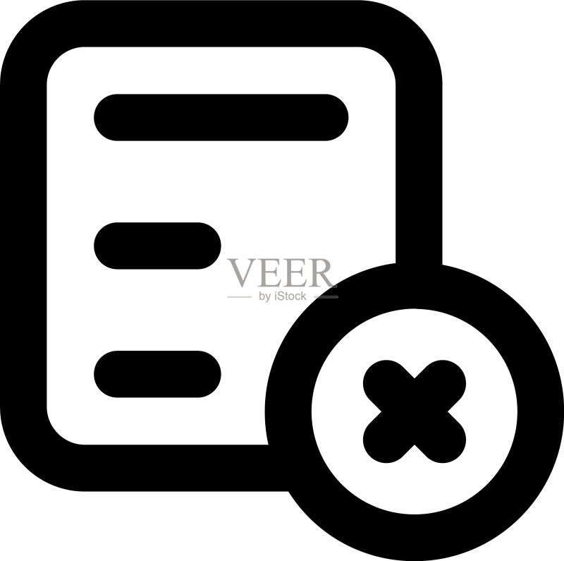 拒绝报告图标素材