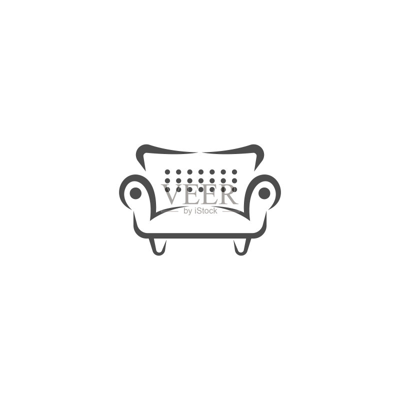 扁平风格家具Logo图标设计图标素材