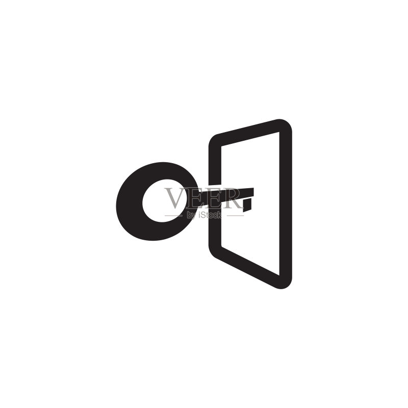 钥匙图标logo设计模板图标素材