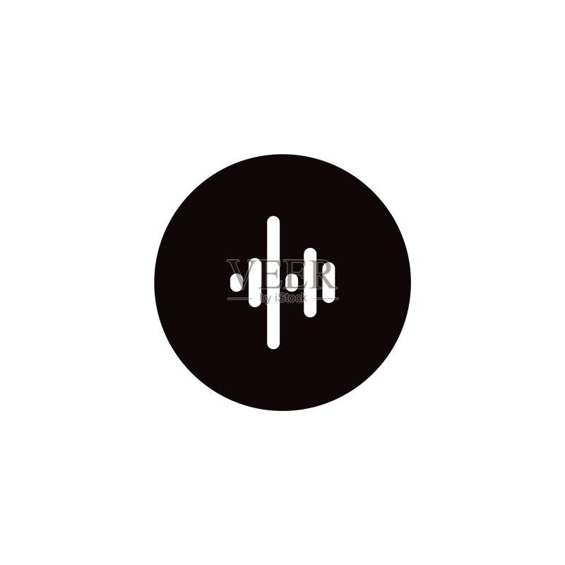 音乐波浪Logo设计模板图标素材
