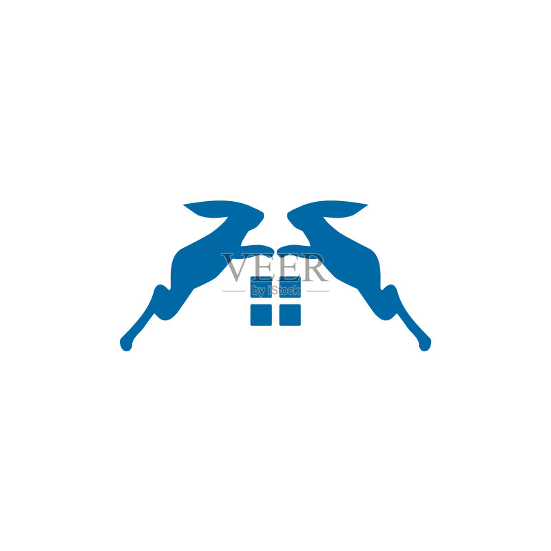 兔子之家logo设计模板图标素材