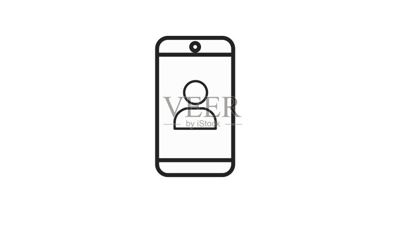 带用户图标的智能手机图标素材