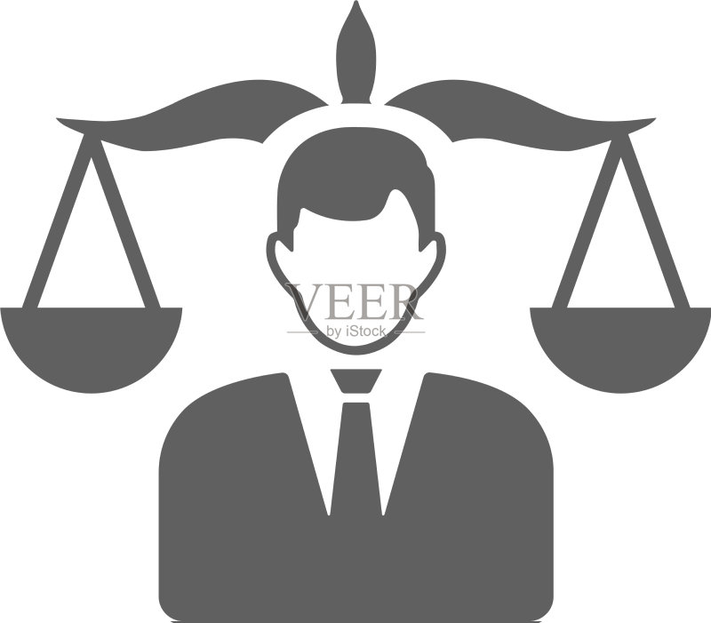 平衡法律决策图标灰色图形图标素材
