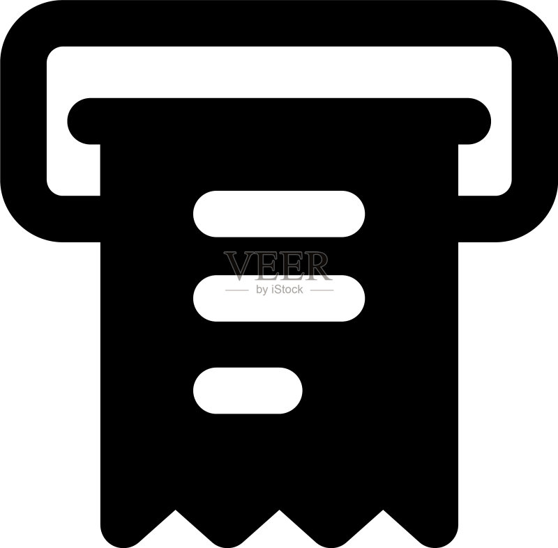 ATM收据图标素材