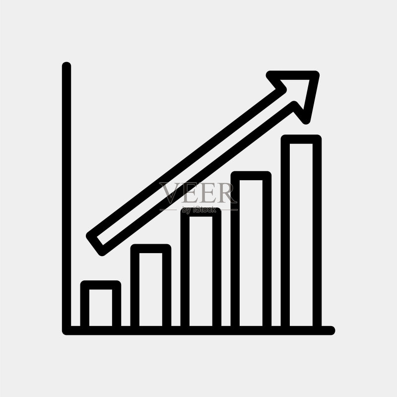 任何项目的利润线条风格图标图标素材