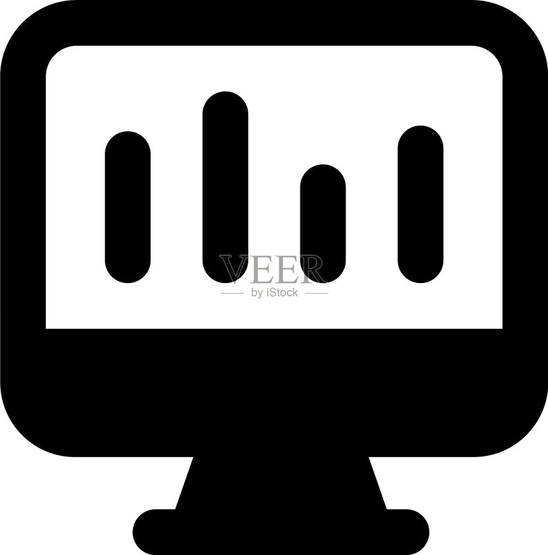 条形图监控图标素材