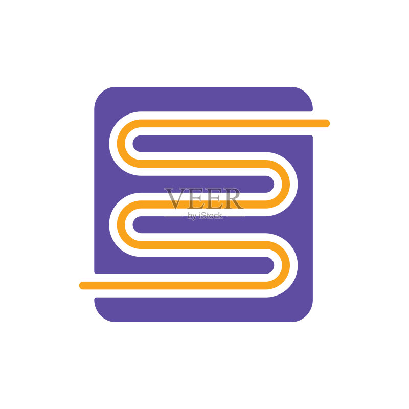电热地板矢量字形图标图标素材