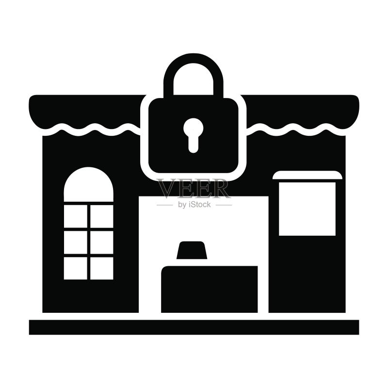 封锁:商店、市场避免使用锁图标图标素材