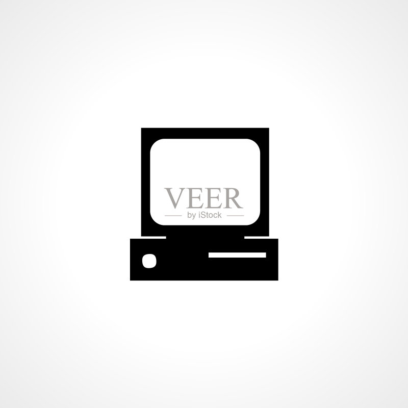 简单的旧电脑Web图标图标素材