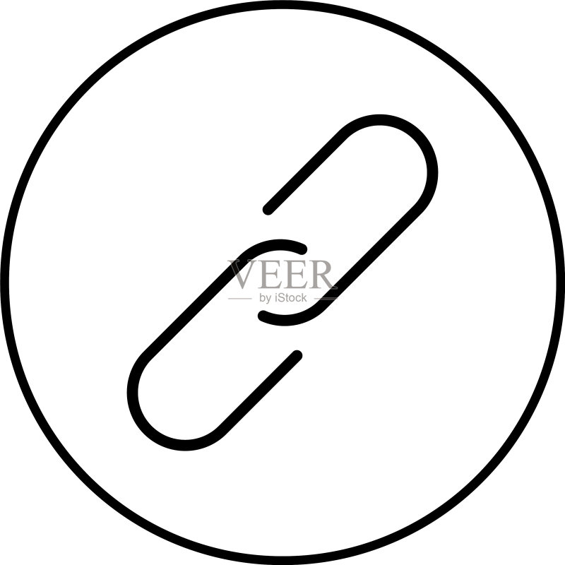 链接符号图标:超链接链条符号图标素材