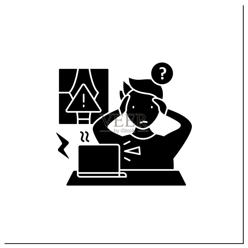 远程办公 Glyph 图标图标素材