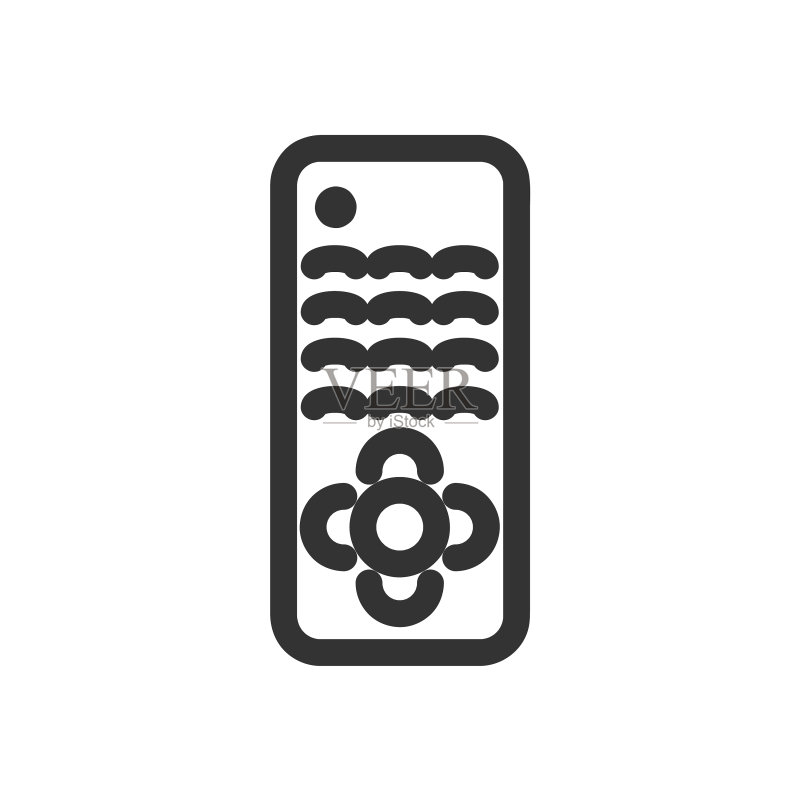 遥控器图标线条图标素材