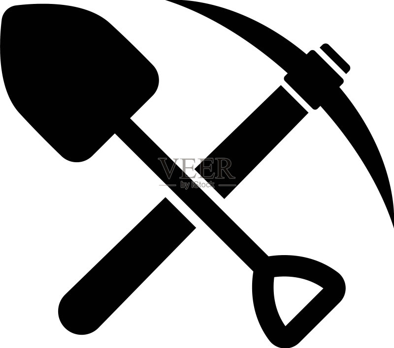 采矿工具图标设计图标素材