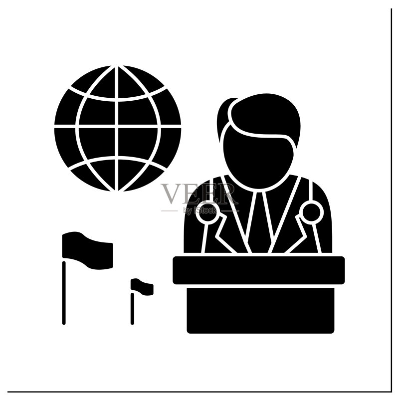 大使 Glyph 图标图标素材