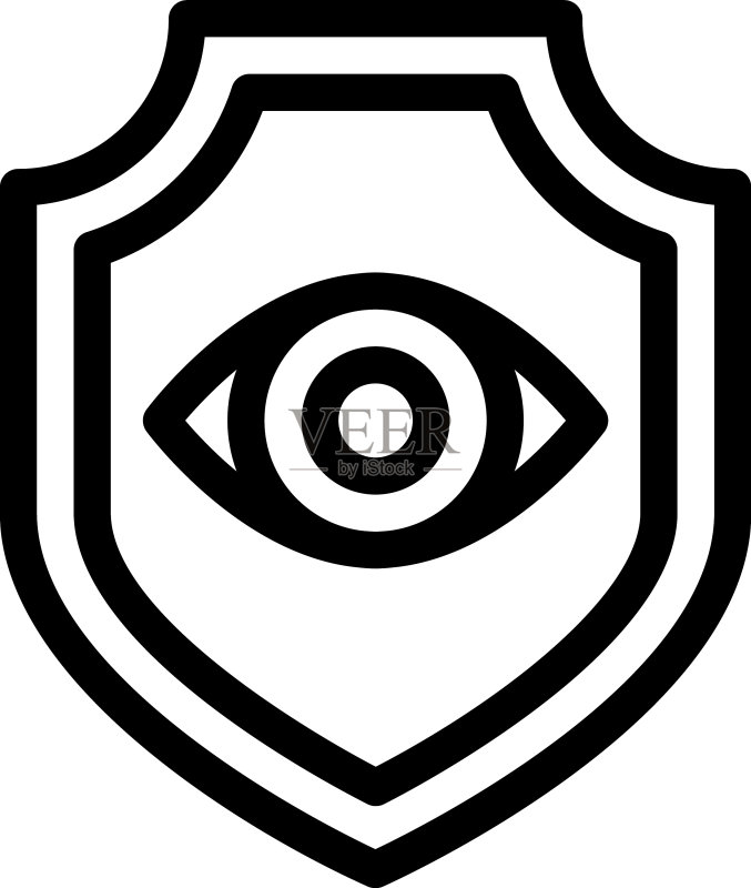 眼睛安全图标素材