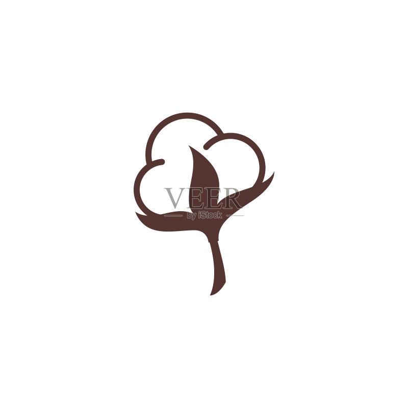 棉花花朵图标模板图标素材