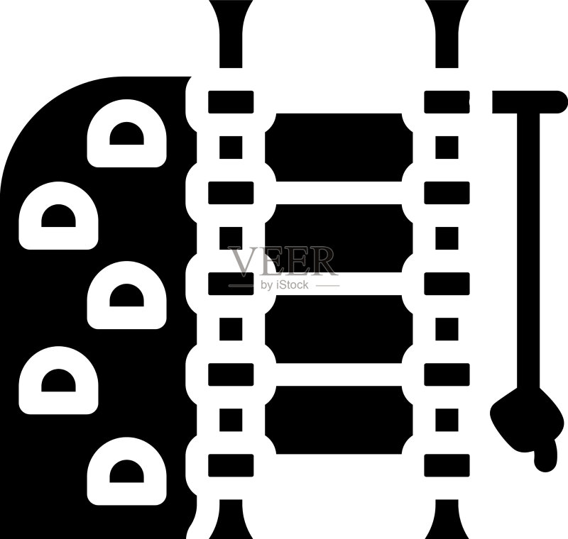 用于锻炼的运动器材glyph图标图标素材
